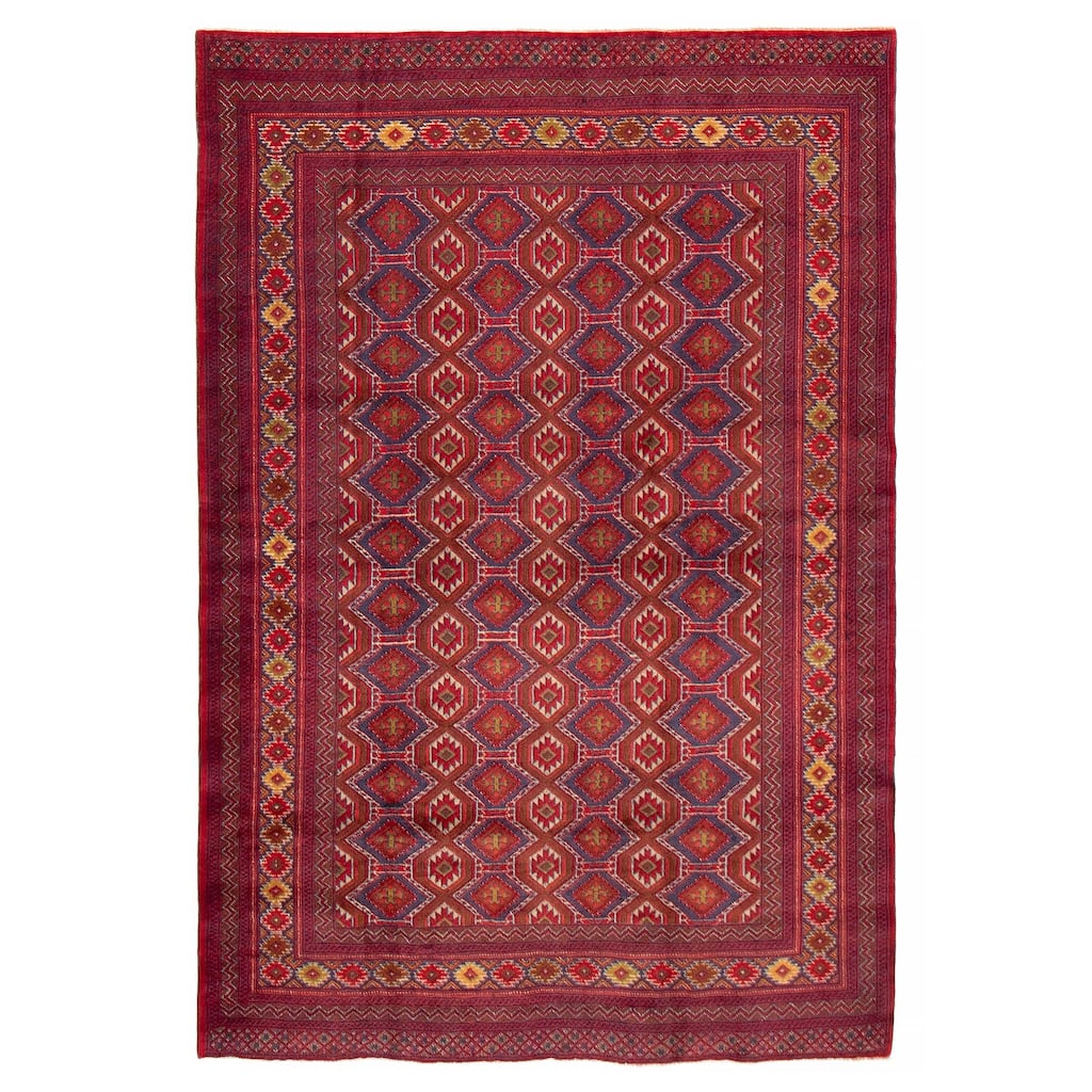 Teimani Red Rug 4'1" x 6'0" - 4'1 x 6'0