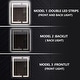 preview thumbnail 13 of 79, Modland 24"-42W x 36"H LED Medicine Cabinet Mirror with USB Charging,5x Makeup Mirror