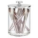 preview thumbnail 39 of 37, mDesign Round Storage Apothecary Canister for Bathroom, 2 Pack