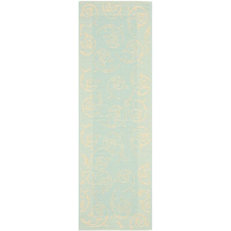 SAFAVIEH Courtyard Brunhilda Indoor/ Outdoor Waterproof Patio Backyard Rug