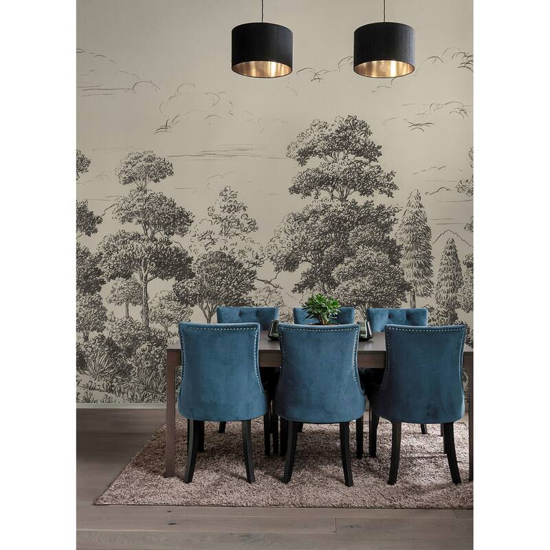 WallPops Scott Living Sylva Parchment Self Adhesive Mural - N/A