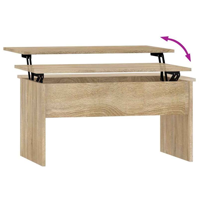 vidaXL Coffee Table Lift Top End Table Accent Side Sofa Table Engineered Wood - 31.5" x 19.9" x 16.3"