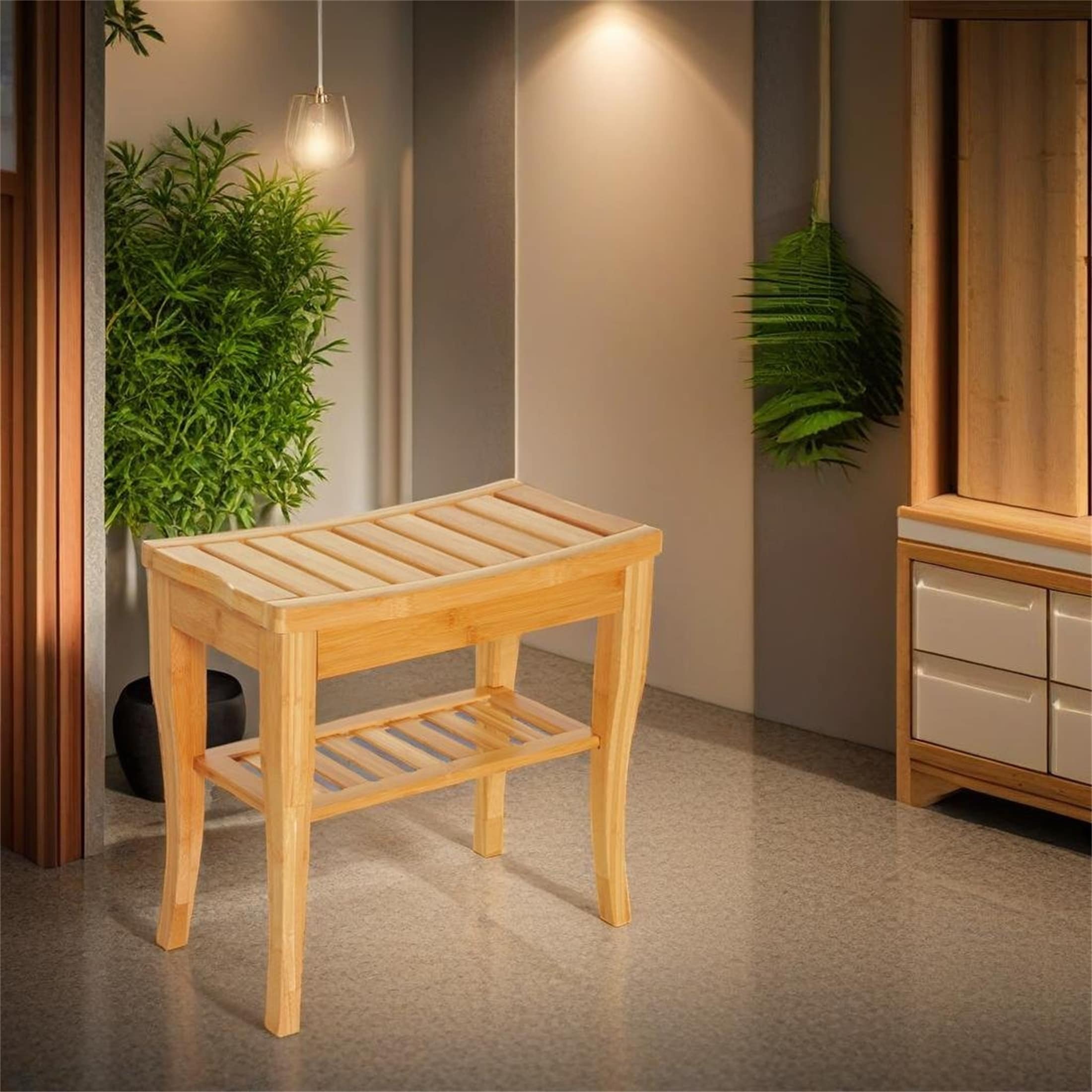 Bamboo shower bench online bed bath and beyond