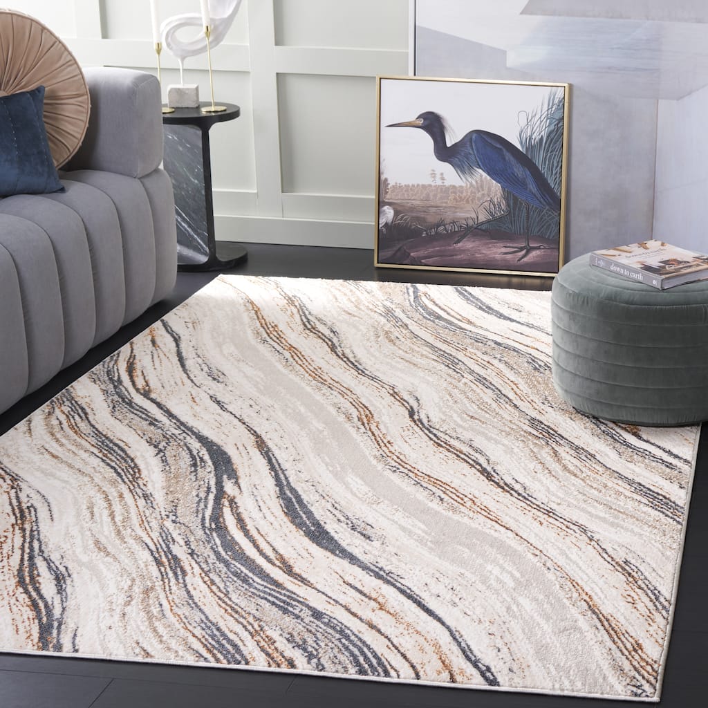 SAFAVIEH Alenia Ellengard Modern Contemporary Marble Rug