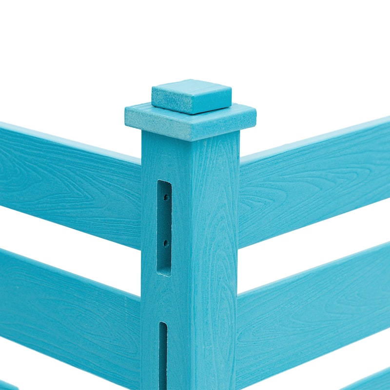 2,4-Panel Courtyard Privacy Fence Without Digging Pits, Easy To Set Up, No Damage To The Ground - 39.3 in. W x 35.6 in. H