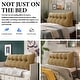 preview thumbnail 130 of 182, WOWMAX Large Reading Wedge Headboard Pillow for Bed Rest Back Support