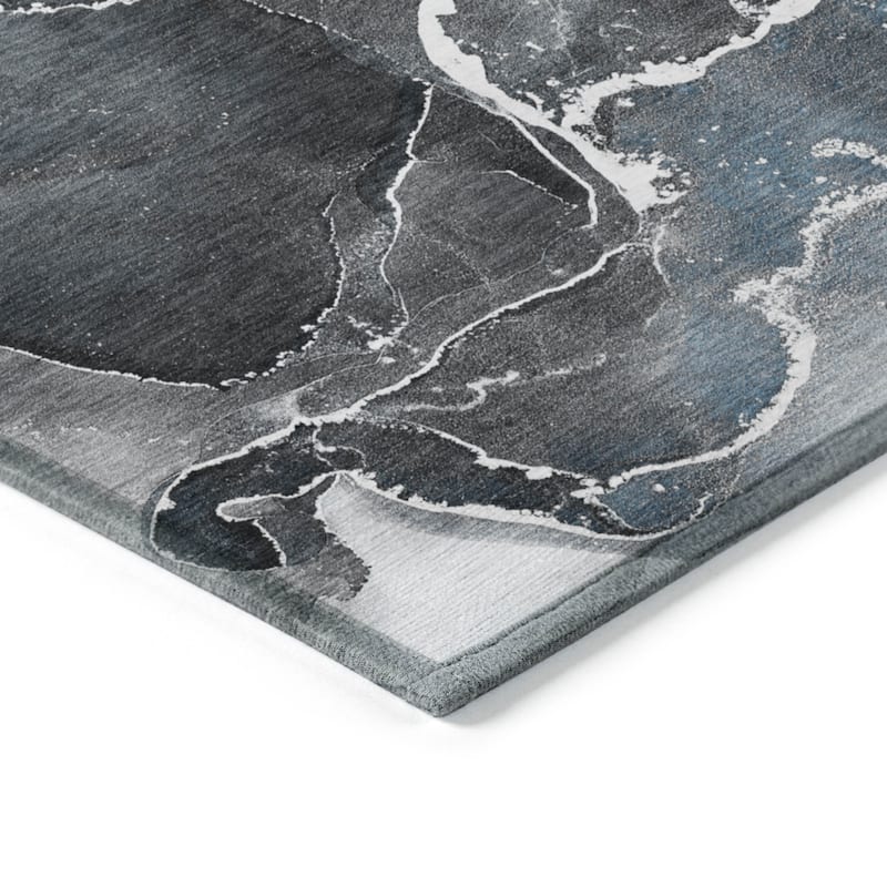 Bax Artistic Abstract Weather Resistant Modern Chic Outdoor Rug