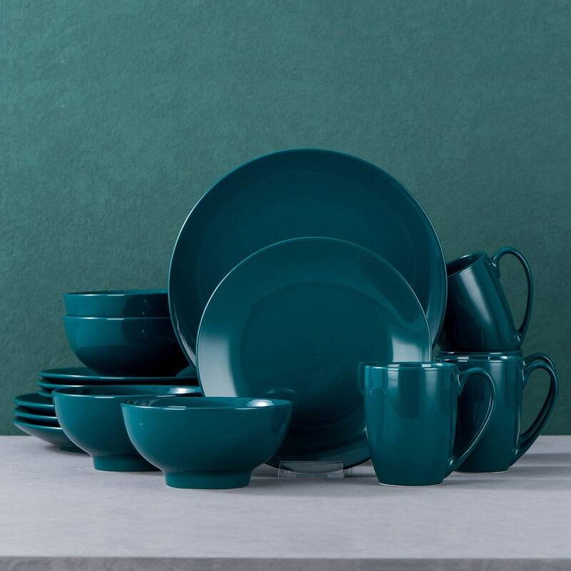 LOVECASA 16-Piece Porcelain Dinnerware Set (Service for 4)