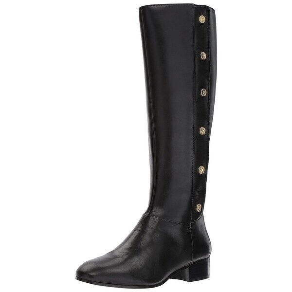 round toe knee high boots