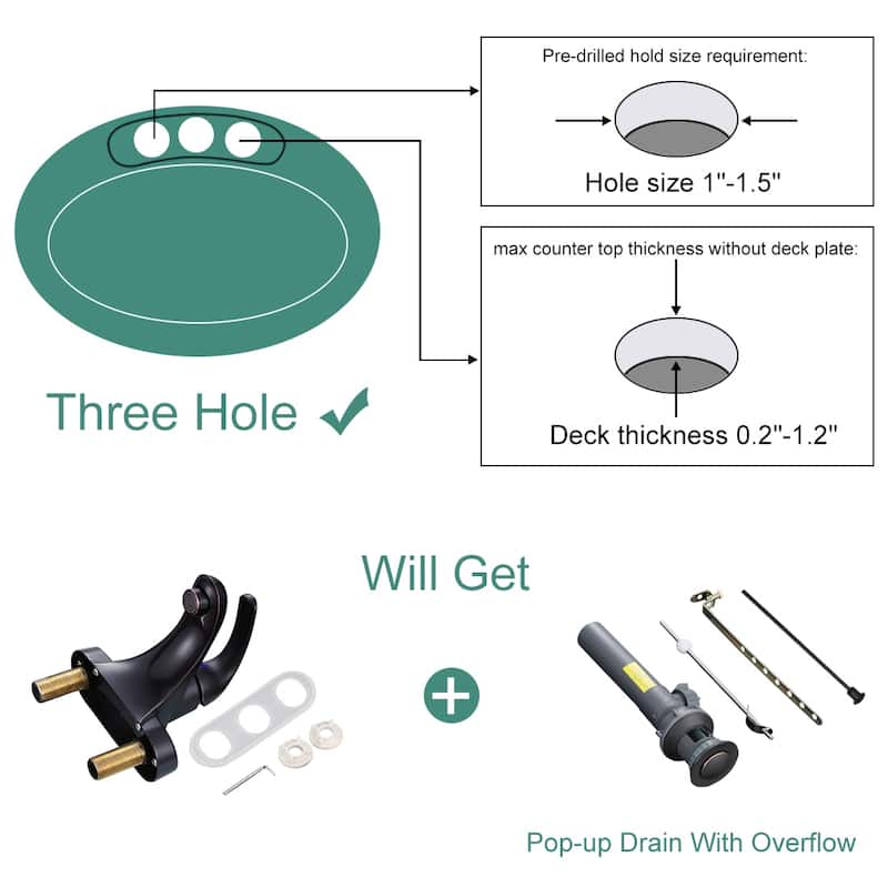 WOWOW 4 in. Centerset Single-Handle Low Arc Bathroom Faucet with Drain Kit