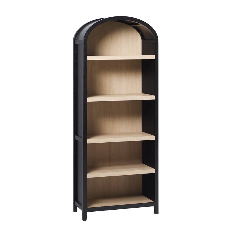 Middlebrook Designs 5 Shelf Open Arched Bookshelf