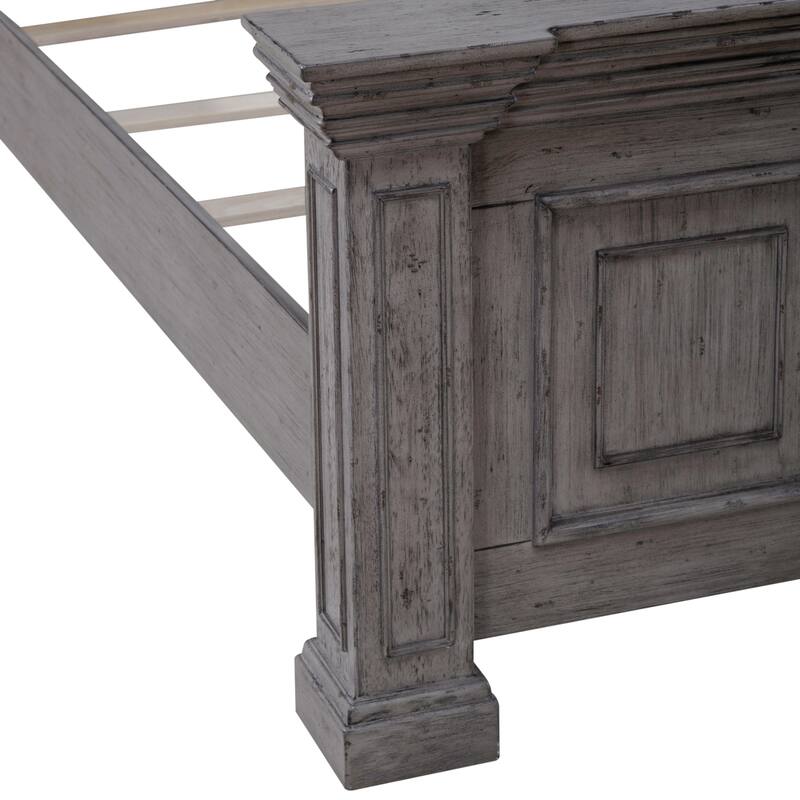 Big Valley Graystone Panel Bed, Dresser & Mirror Set