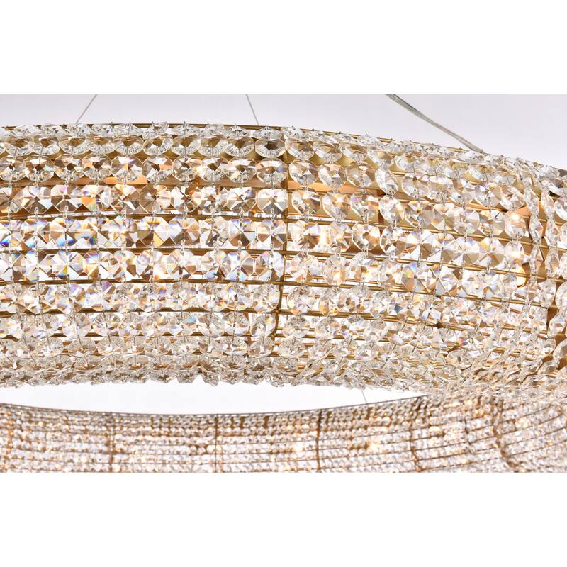 Elegant Lighting 2114G59/RC Paris 24 Light 59" Wide Crystal Ring