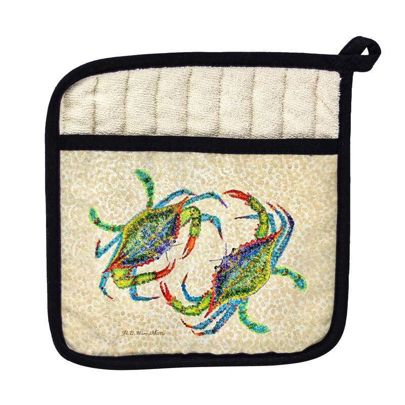 Crab Dance Pot Holder - 9x9