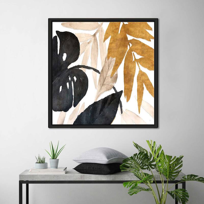"Modern Tropics I" Print on Floating Canvas