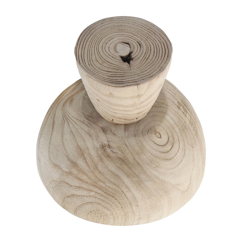 Sagebrook Home 8" Wooden Bowl with Stand