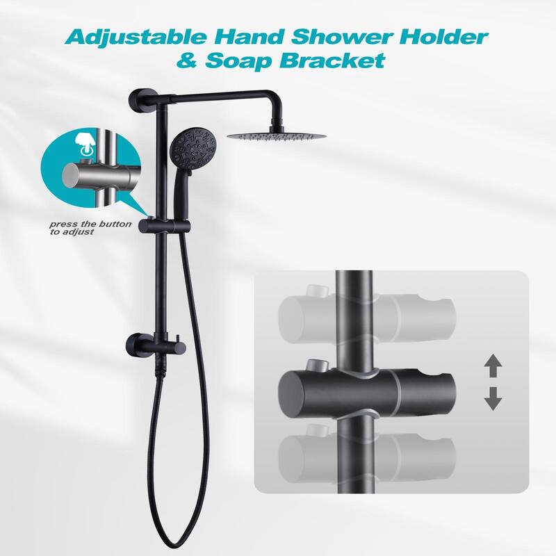 WOWOW Single Handle 7 Spray Patterns Shower Faucet Systerm