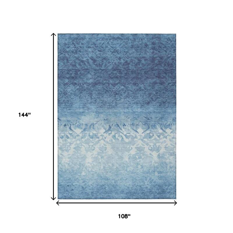 HomeRoots Damask Transitional Rectangle Outdoor Rug