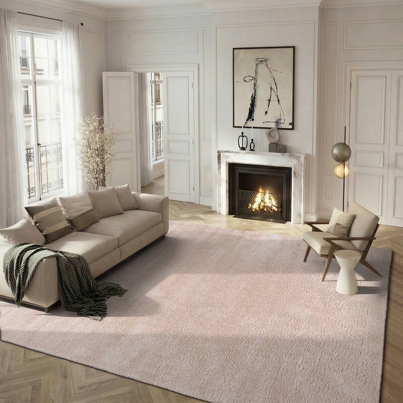 SAFAVIEH Tahoe Shag Indiana Solid 1.2-inch Thick Rug - Overstock - 40459077