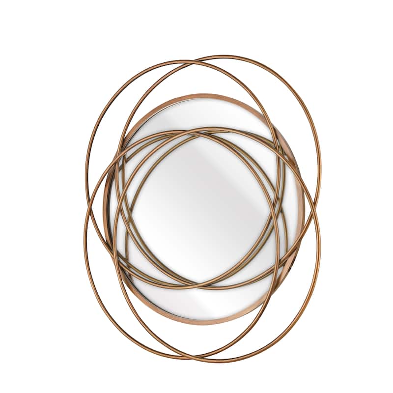 Elk Home Jeno Brass Finish Metal 27.75 Inch Wide Mirror