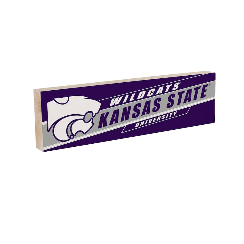 Kansas State University Wooden Tabletop Mantel Shelf Sign