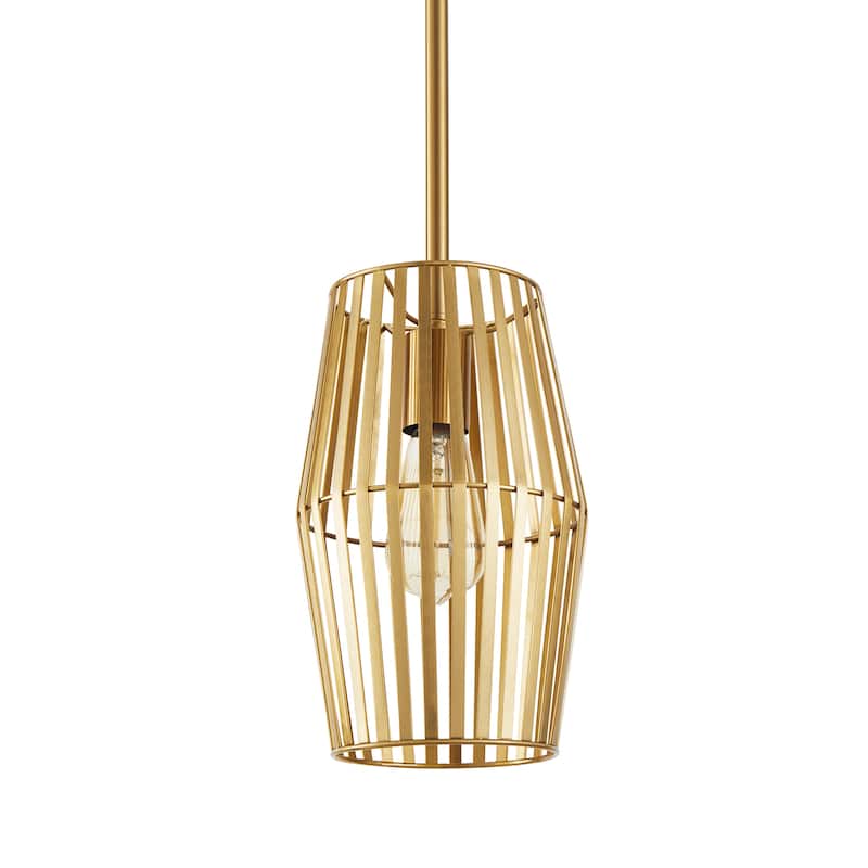 1/4- Light Dimmable Geometric Pendant with Metal Shade - 1 Pack-1 Light