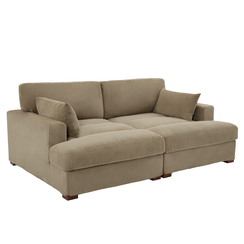 Left and Right Sectional Sofa Set Chaise Lounge Sofa Chair