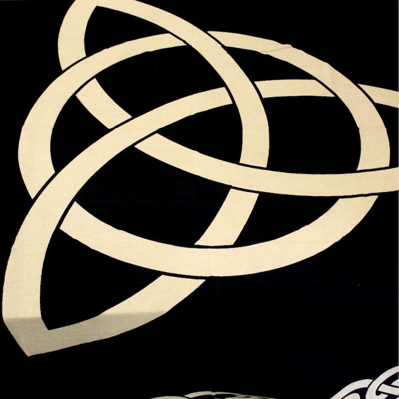 Celtic Tie Dye Trinity Knot Heavy Cotton Tablecloth