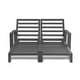 preview thumbnail 47 of 62, Benton Modern Aluminum Lounge Outdoor Double Chaise with Cushion - N/A
