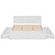 preview thumbnail 11 of 11, King Size Wooden Bed Frame with Storage Drawers, Headboard, and Support Legs, No Box Spring Needed