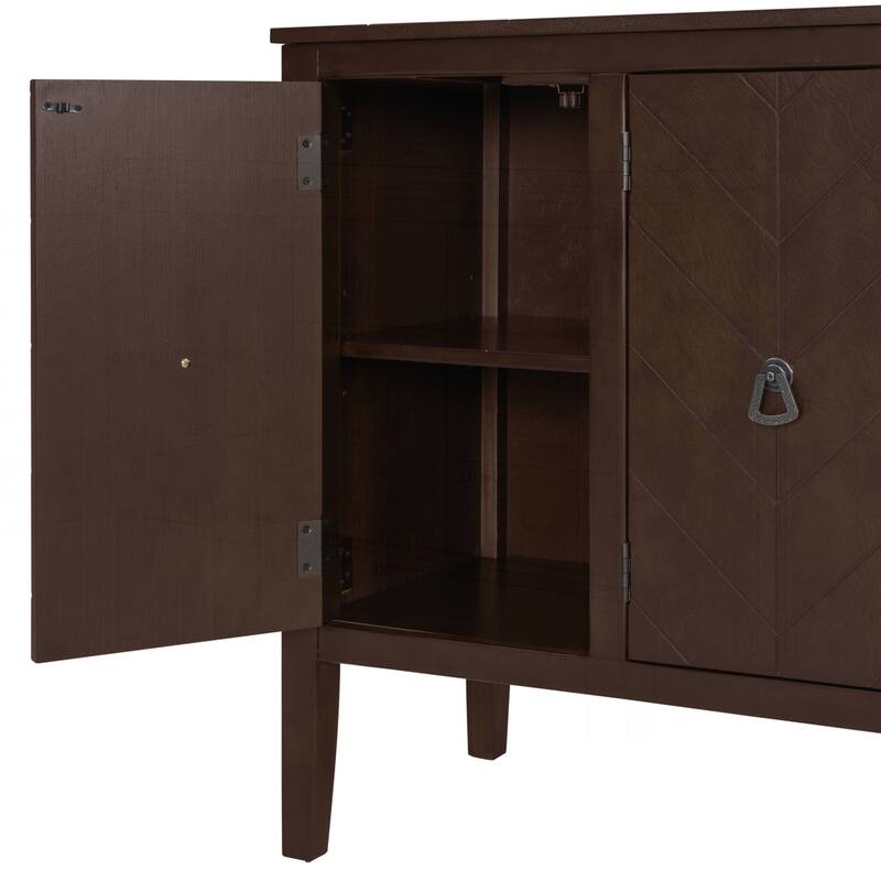 Versatile Adjustable Shelf Sideboard with Sturdy Legs