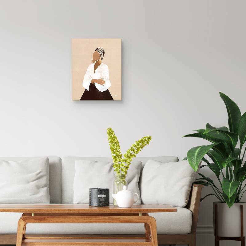 Celia (brown) Canvas Art Print