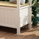preview thumbnail 6 of 8, Storage Bench Box Patio Furniture Front Porch Decor Outdoor Seating