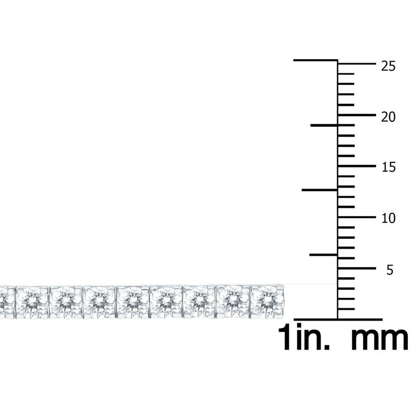 Marquee 7 Carat TW Diamond Tennis Bracelet in 14K White Gold