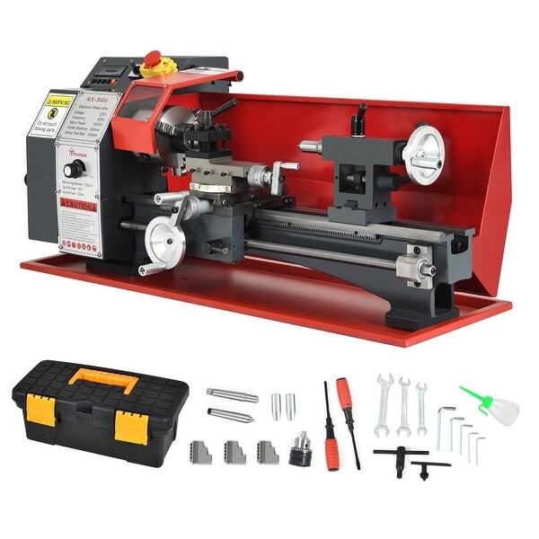 1000W Mini Metal Lathe with Variable Speed and Digital Display for
