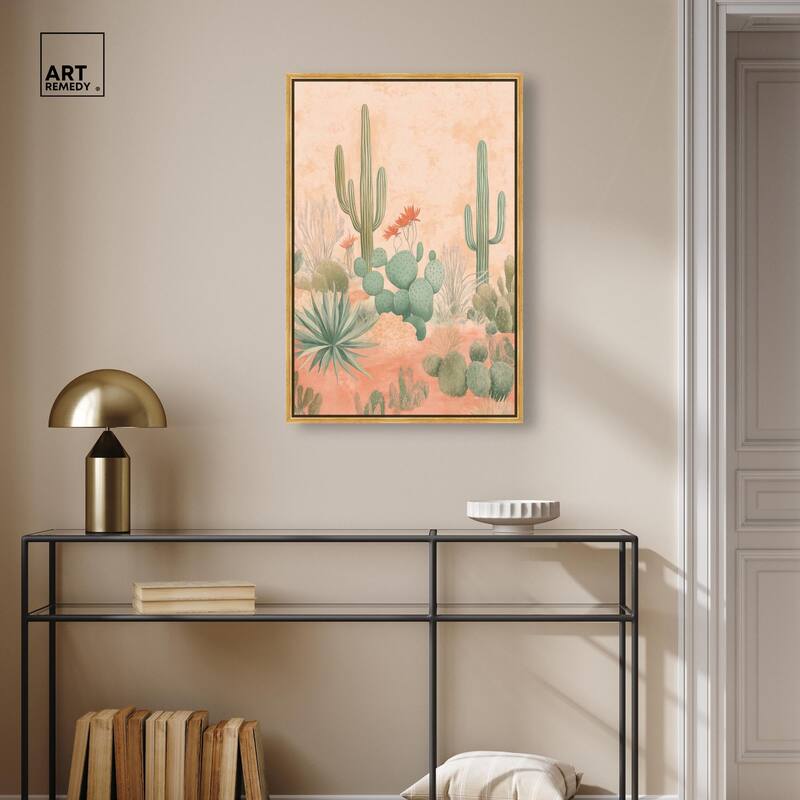 Cactus Ballet Canvas by Art Remedy