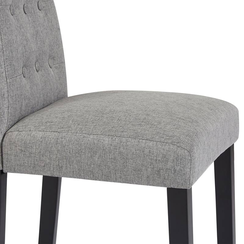 Tufted Upholstered Fabric Dining Room Chairs Set of 6 Button Parsons Diner Chair Kitchen Chairs, 3 Package