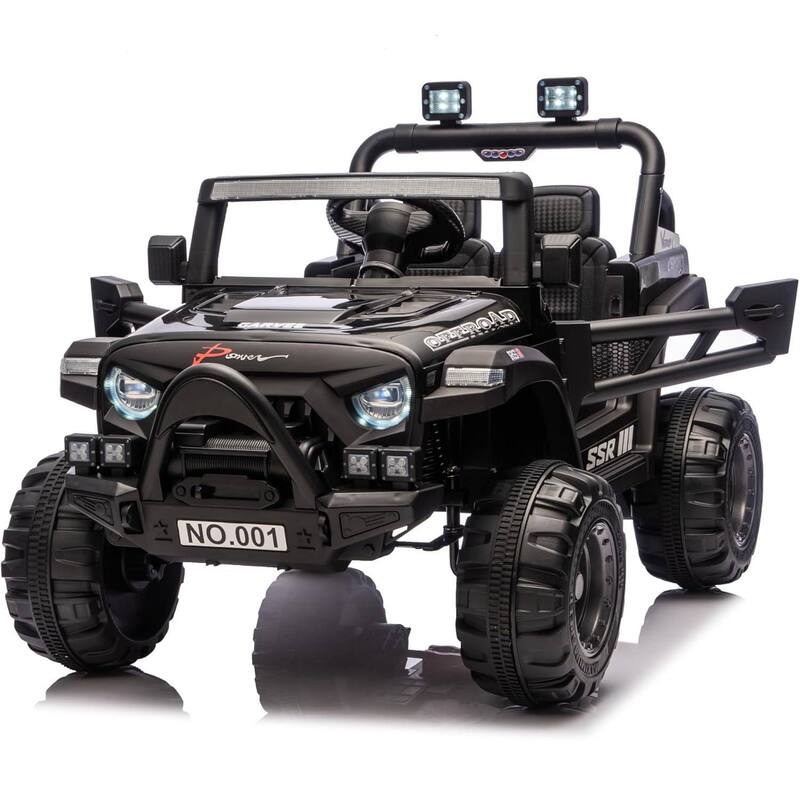 12V Electric Ride On Car Toy for Kids Toddlers Age 3-8 Best Gift - Black