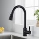 preview thumbnail 1 of 15, Proox Commercial Single Handle Pull Down Sprayer Kitchen Sink Faucet Matte Black
