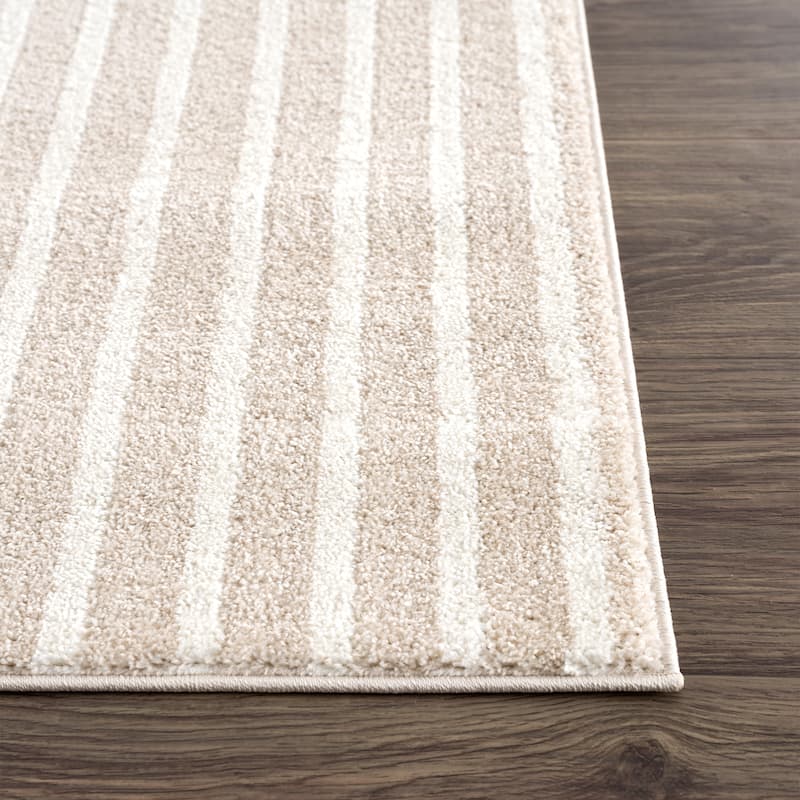 Abani Rugs Nuevo Beige Arch Pattern Knot Area Rug
