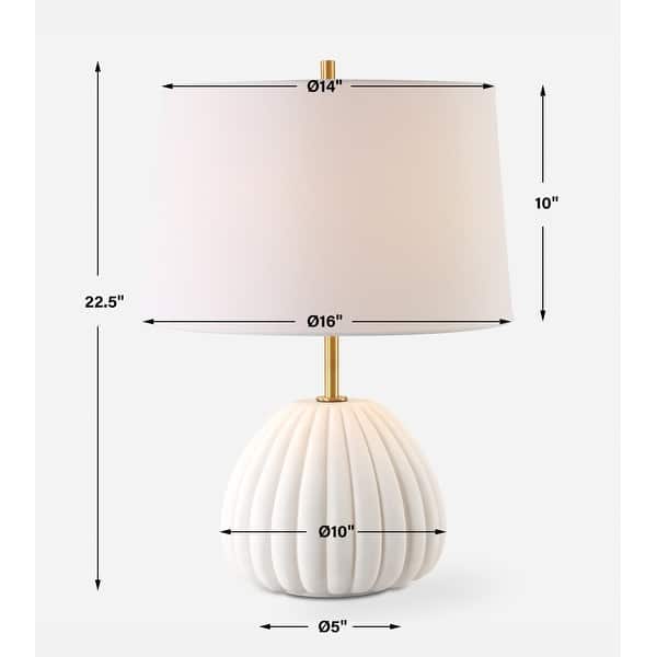 Uttermost Lynna Ivory Table Lamp - 22.5'' H X 16'' W X 16'' D