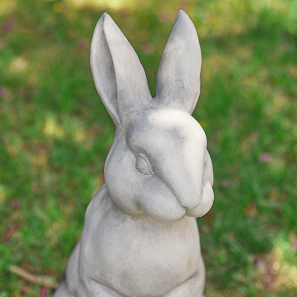 Glitzhome MgO Standing Spring Rabbit Bunny Garden Statue