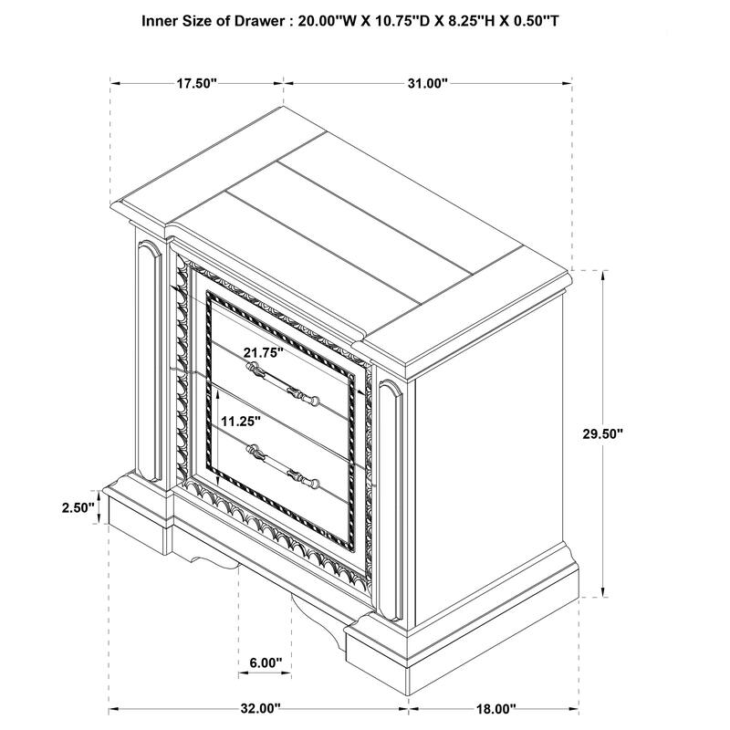 McKinney Bedroom Set Vintage White