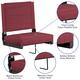 2 Pack 500 lb. Rated Lightweight Stadium Chair-Handle-Padded Seat