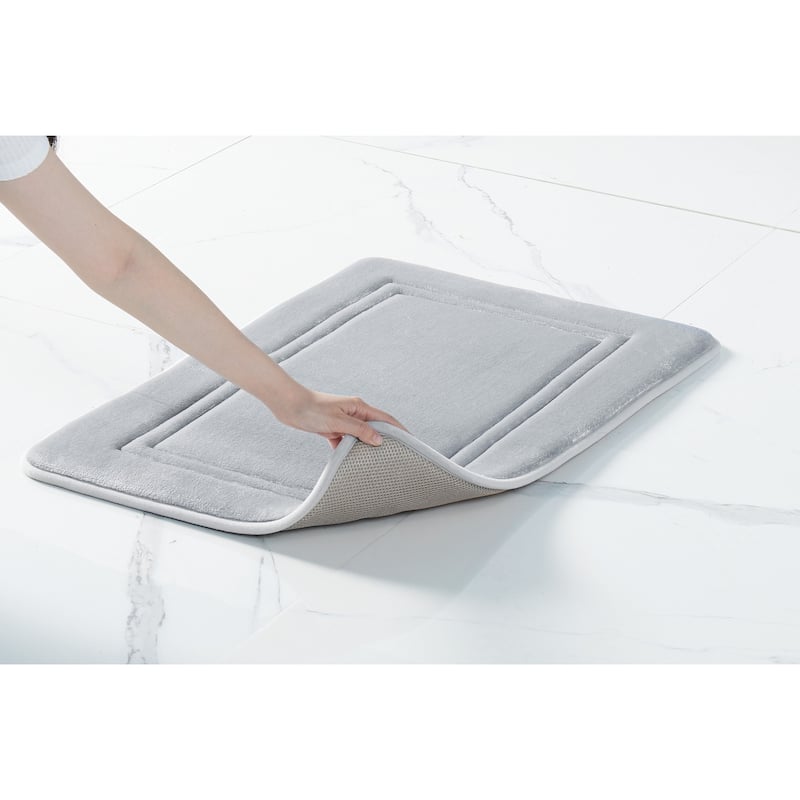Truly Calm Antimicrobial 2 Pack Memory Foam Bath Rug