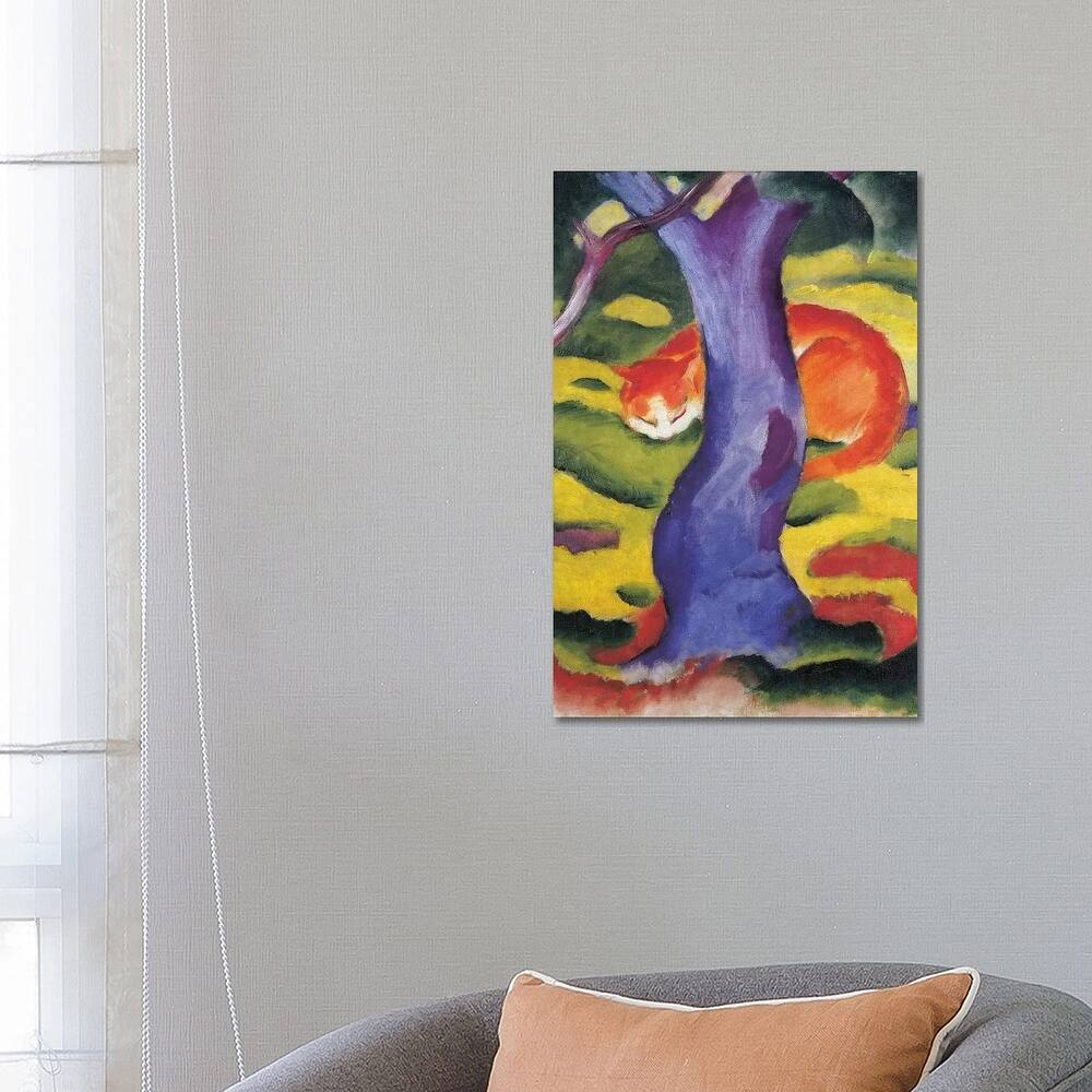 iCanvas "Cat behind tree, 50x70 cm" by Franz Marc Canvas Print