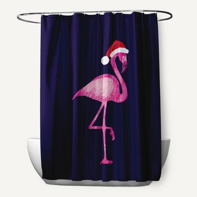 Snow Bird Holiday Print Shower Curtain