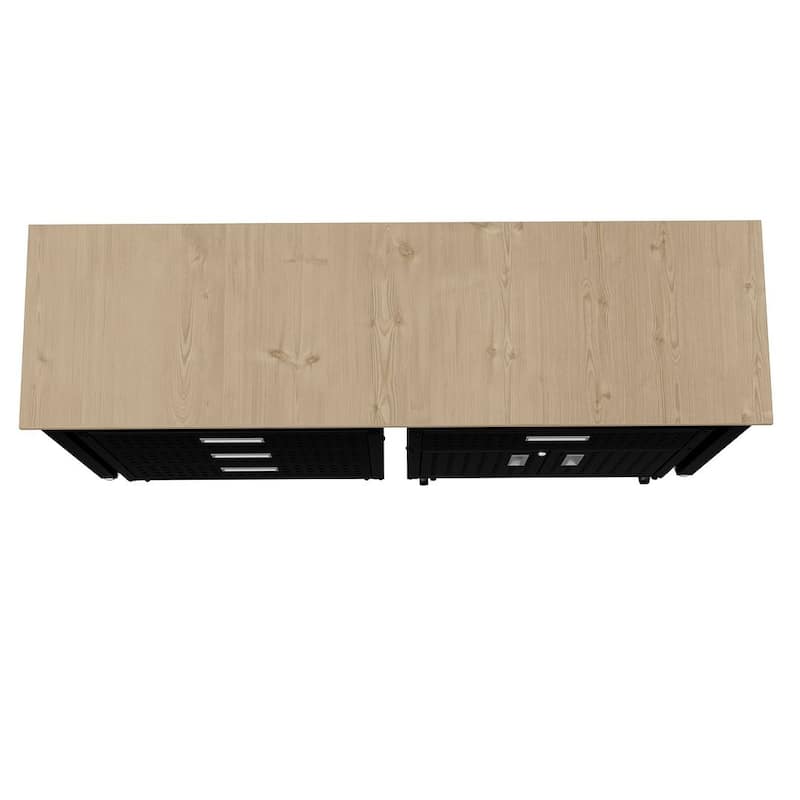 3-Piece Fortress Mobile Space-Saving Garage Cabinet and Worktable 5.0