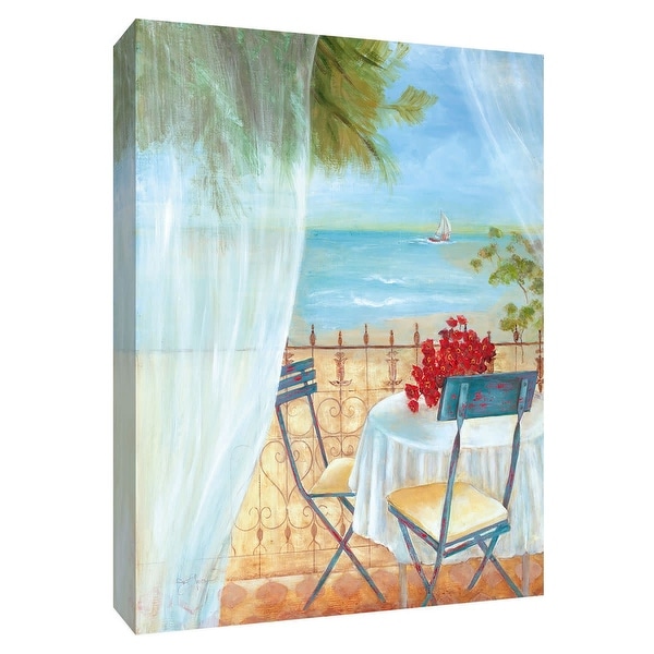 PTM Images 9-148425 PTM Canvas Collection 10" x 8" - "Veranda Vista II" Giclee Beaches Art Print on Canvas