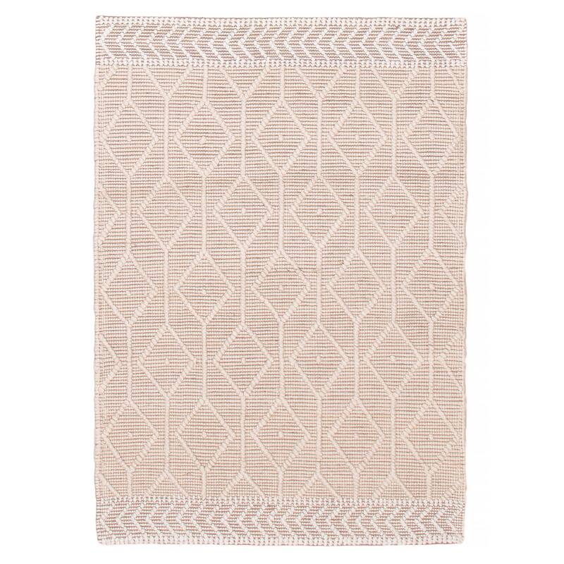 ECARPETGALLERY Braid weave Sienna Beige Wool Rug - 4'0 x 5'7 - Beige - 4'0 x 5'7